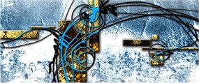 Abstraktný obraz (120x50 cm)