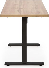 Výškovo nastaviteľný stôl B54 120 cm dub artisan/čierny