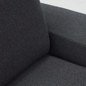 Super strečové poťahy HARMONIA antracitová taburetka (40 - 60 cm)