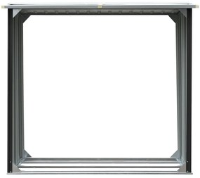 Kôlňa na drevo antracitová 172x91x154 cm pozinkovaná oceľ