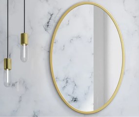 TRENDIE Zrkadlo 60 cm so zlatým rámom