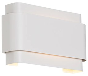 Priemyselná nástenná lampa biela 2-žiarovková - Coen