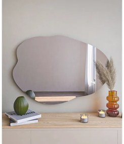 Nástenné zrkadlo OHHO 85x60 cm čierna