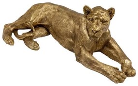 Lion dekorácia zlatá 113 cm