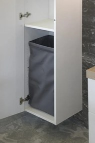 Sapho Sapho, Látkový kôš na bielizeň 310x570x230mm, suchý zips, šedá, UPE600