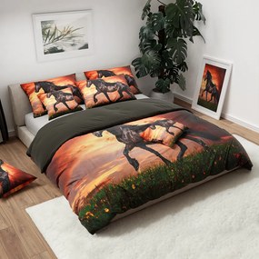 3D obliečky z mikrovlákna KÔŇ hnedé Rozmer obliečky: 70 x 90 cm | 140 x 200 cm