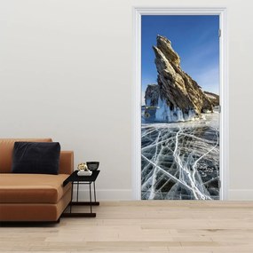 Fototapeta na dvere - Ľadová skala (95x205cm)