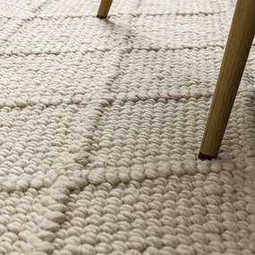 Dywany Łuszczów, Kusový koberec Tahar 99001B cream, 120x180, biela, obývacia izba