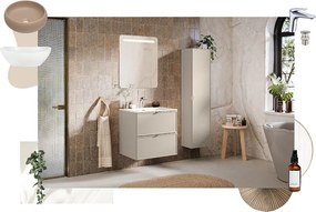 Comad Kúpeľňová skrinka pod umývadlo Bella Cashmere 80 kašmír