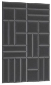 Čalúnený panel na stenu Quito 30x30 cm - čierna