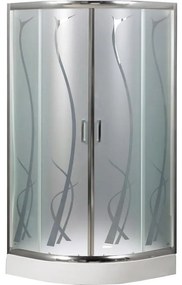 Štvrťkruhový Sprchový kút Paros 90/185