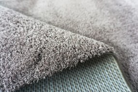 Koberec Microsofty 8301 BROWN – hnedý shaggy obdĺžnik Rozmer: 80x150 cm