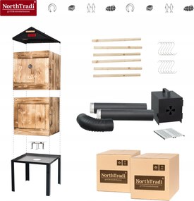 TRENDIE Udiareň XXL drevená s kovovou strechou