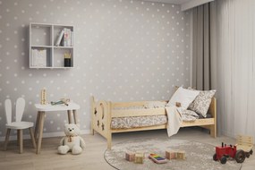 Detská posteľ MOON 80 x 160 cm, borovica Rošt: S lamelovým roštom, Matrac: Matrac EASYSOFT 8 cm