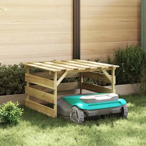 Garáž na kosačku Hnedá 84 x 80 x 56 cm Im pregnovaná borovica 42013028