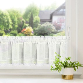 KRÁTKA ZÁCLONA NA PÁSKE DORIS 150X30 CM KRÉMOVÁ