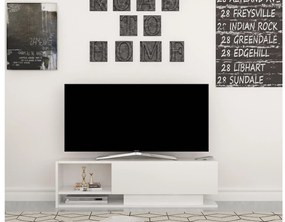 TV stolík/skrinka Damla (biela) . Vlastná spoľahlivá doprava až k Vám domov. 1102065