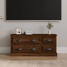 TV skrinka hnedý dub 100x35,5x45 cm kompozitné drevo 816455