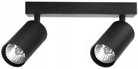 Stropné / nástenné bodové svietidlo – čierne | 2 x GU10