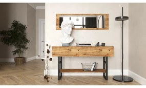 Odkladací stolík so zrkadlom Mia Atlantic Pine