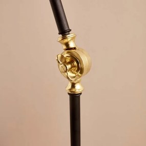 Stojacia lampa AYD 1xE27/40W/230V čierna/béžová