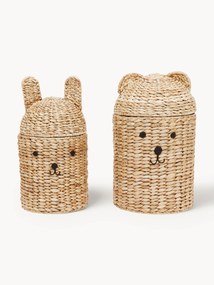 Ručne vyrobená úložné koše Bear & Rabbit, 2 ks