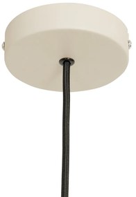 Japandi závesná lampa béžová s látkovým tienidlom 50cm - Plu