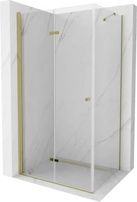 Mexen Lima sprchovací kút 70x80 cm, priehľadná, zlatá, 856-070-080-50-00