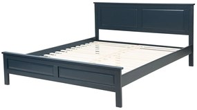 Manželská posteľ 160 cm OLIVE (s roštom) (modrá). Vlastná spoľahlivá doprava až k Vám domov. 1007408