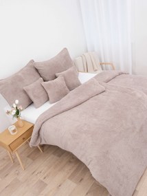 Beránkové prodloužené povlečení mikroplyš Exclusive – Teddy cappuccino