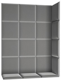 Čalúnený panel na stenu Quito 40x40 cm - sivá