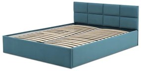 Čalúnená posteľ MONOS bez matraca rozmer 140x200 cm Tmavosivá