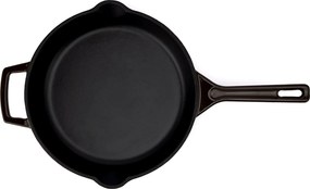 Elmich Smaltovaná liatinová panvica Ember 26 cm hnedá