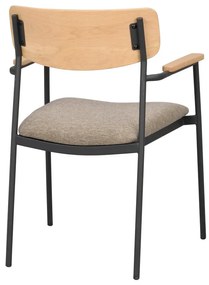 Jedálenská stolička v béžovo-prírodnej farbe v súprave 2 ks Maymont – Rowico