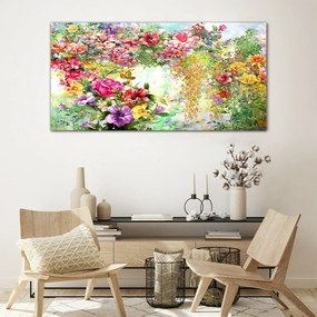Skleneny obraz Abstrakcie kvety príroda