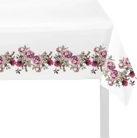 Obrus Ruže 130x160 cm, biely%