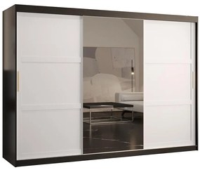 Skriňa Amiro 2 250 čierny/biely