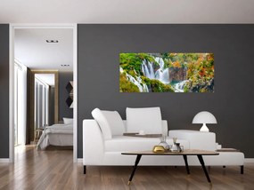 Obraz - Národný park Plitvické jazerá (120x50 cm)