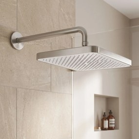 Rea Rea, obdĺžniková dažďová sprcha 380x210 mm, JS-032, brúsená oceľ, REA-P0394