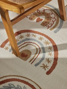 Hanse Home, Detský koberec Adventures 106415 Cream Multicolor kruh, 160x160 (priemer) kruh, viacfarebná, detská izba