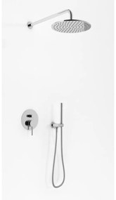 Set horná/hlavová sprcha Kohlman R30, podomietková vaňová-sprchová batéria Kohlman Axel QW210A, QW004AM, WN, SP4, PRYSZNICOWY150