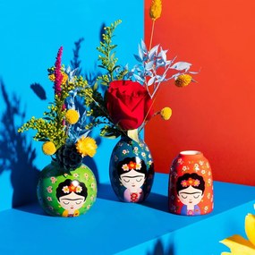 Keramické vázy v súprave 3 ks (výška 8 cm) Floral Frida – Sass &amp; Belle