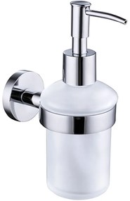 CERANO - Nástenný dávkovač mydla Lineo - chróm, mliečne sklo, CER-CER-479806