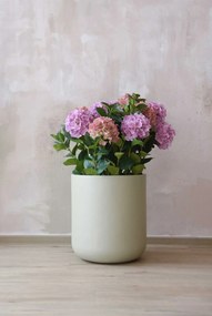 Okrúhly kvetináč CHICO, sklolaminát, priemer 45 x výška 50 cm, béžový