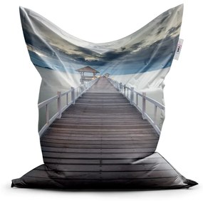 Sablio Sedací vak Drevené mólo - 150x100 cm