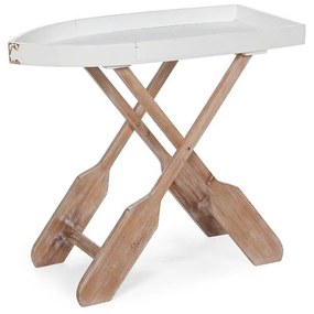 Skladací stôl zoggo 76 x 66 cm biely MUZZA