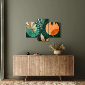 Obraz - Geometrické prírodné motívy (90x60 cm)