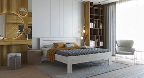 Posteľ Irma 180x200 cm, bielený buk