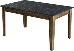 Jedálenský stôl Milan Walnut and Black