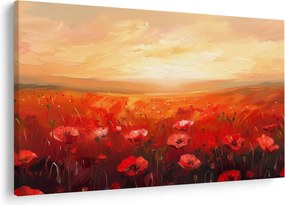 Obraz - Pole vlčích makov (90x60 cm)
